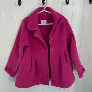 Lands End pink pea coat
